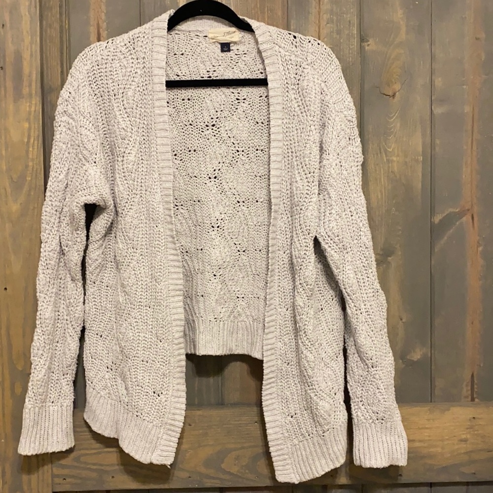 Universal threads light grey cardigan size small